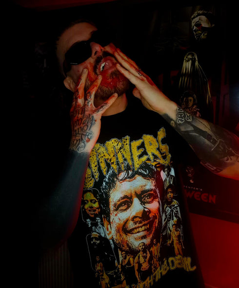 Sinners Dance with the Devil JHorror87 Exclusive Premium Oversized T-Shirt (Unisex)
