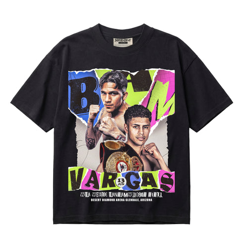 Jesse Bam Rodriguez vs Antonio Vargas WBA World Bantamweight Title Premium Oversized T-Shirt (Unisex)
