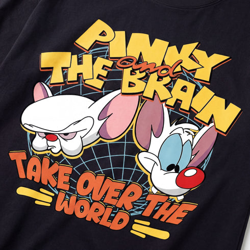 Pinky and The Brain Take Over The World Premium Oversized T-Shirt (Unisex)