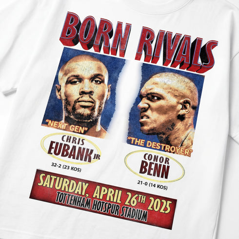 Chris Eubank Jnr v Conor Benn Born Rivals Vintage Premium Oversized T-Shirt (Unisex)