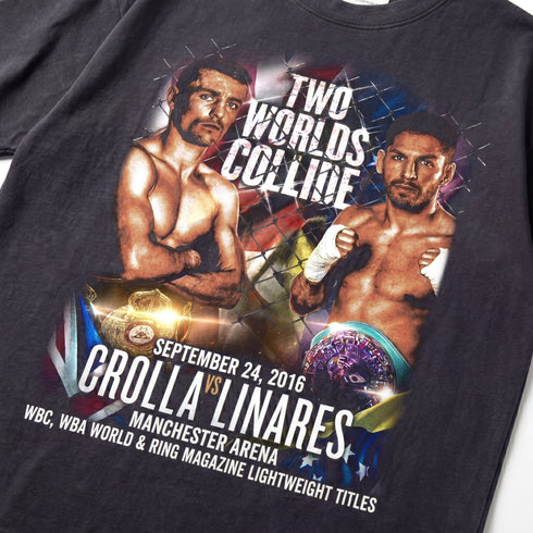 Anthony Crolla vs Jorge Linares Two Worlds Collide Unification Premium Oversized T-Shirt (Unisex)