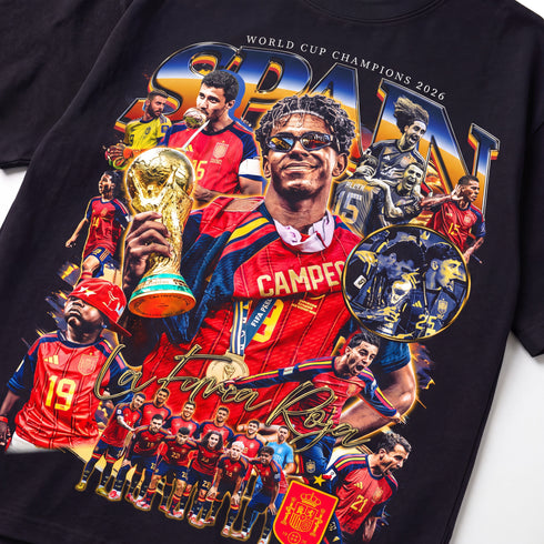 Spain Football 'La Furia Roja' FIFA World Cup 2026 Premium Oversized T-Shirt (Unisex)