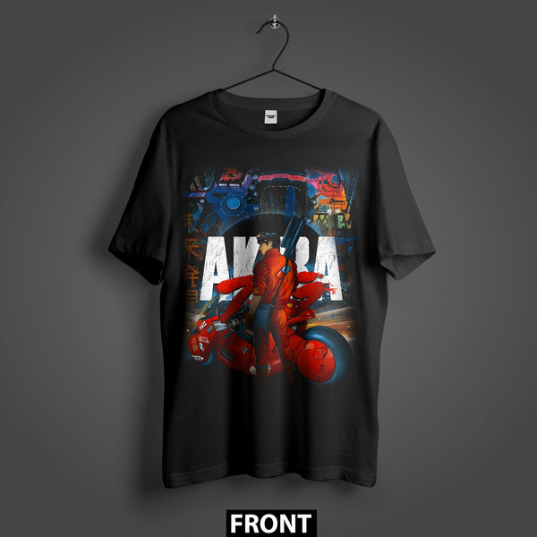 Akira Neo-Tokyo Biker Premium Oversized Double-Sided T-Shirt (Unisex)