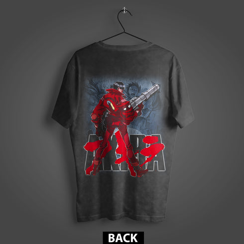 Akira Neo-Tokyo Biker Premium Oversized Double-Sided T-Shirt (Unisex)