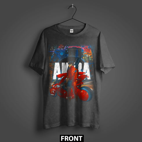 Akira Neo-Tokyo Biker Premium Oversized Double-Sided T-Shirt (Unisex)