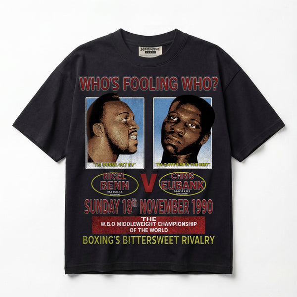 Benn vs Eubank 1990 Boxings Bittersweet Rivalry Premium Oversized T-Shirt (Unisex)