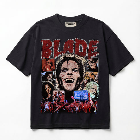 Blade Vampire Hunter JHorror87 Exclusive Premium Oversized T-Shirt (Unisex)