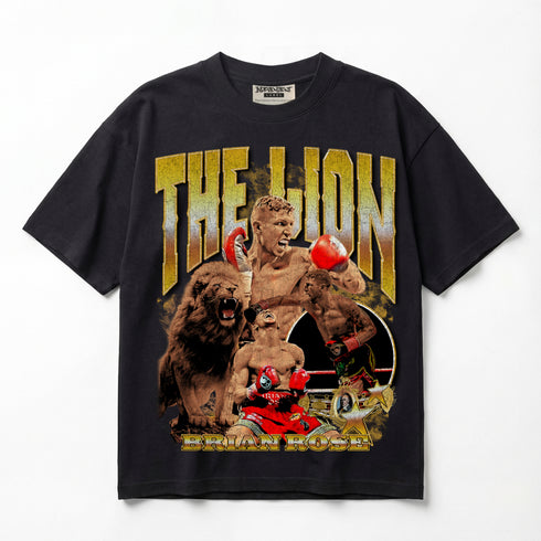 Brian The Lion Rose Premium Oversized T-Shirt (Unisex)