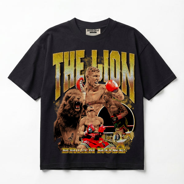 Brian The Lion Rose Premium Oversized T-Shirt (Unisex)