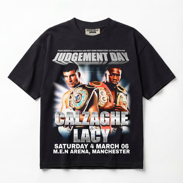 Calzaghe vs Lacy 2006 Judgement Day Premium Oversized T-Shirt (Unisex)
