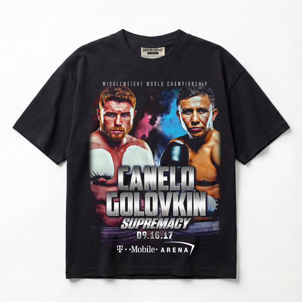 Canelo vs Golovkin Supremacy Premium Oversized T-Shirt (Unisex)