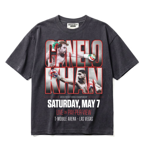 Canelo Álvarez vs Amir Khan Middleweight World Championship Premium Oversized T-Shirt (Unisex)
