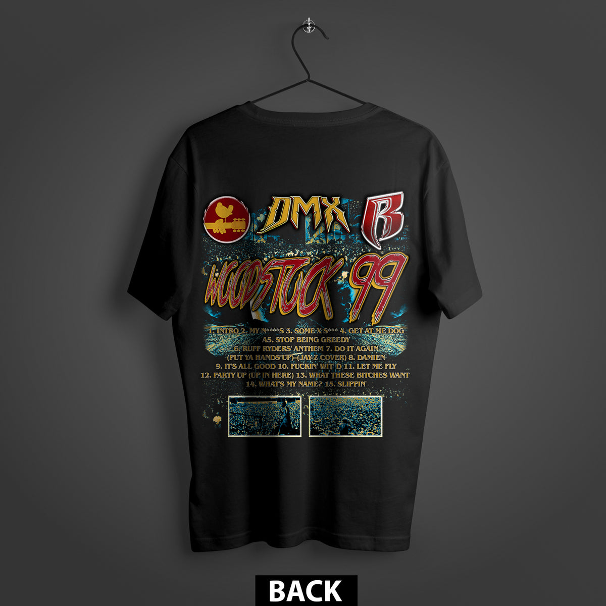 DMX Woodstock '99 Double-Sided Premium T-Shirt (Unisex