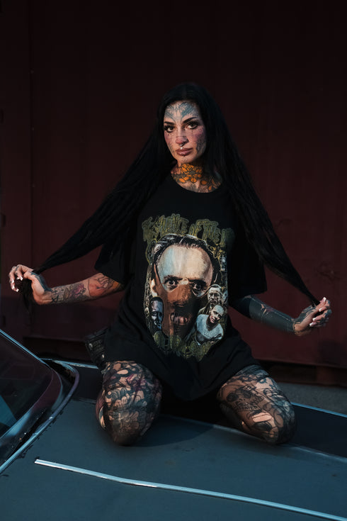 The Silence of the Lambs Quid Pro Quo JHorror87 Exclusive Premium Oversized T-Shirt (Unisex)
