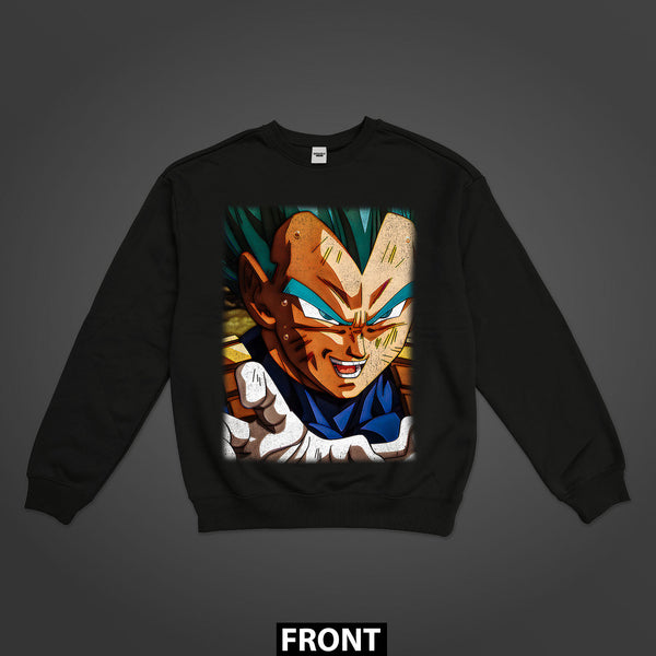 Dragon Ball Big Vegeta Saiyan Pride Unleashed Premium Oversized Sweatshirt (Unisex)
