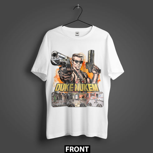 Duke Nukem Retro Rampage Double-Sided Premium Oversized T-Shirt (Unisex)