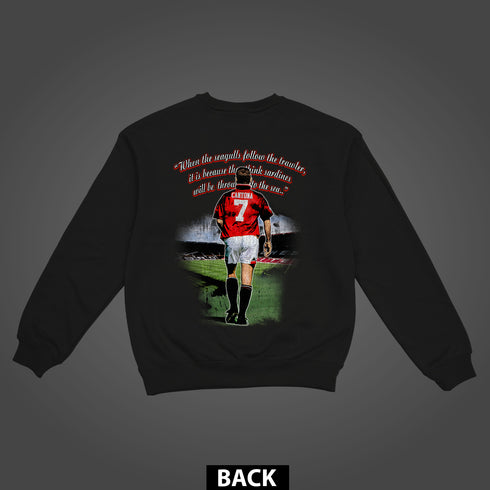 Eric Cantona The King Premium Double-Sided Sweatshirt (Unisex)