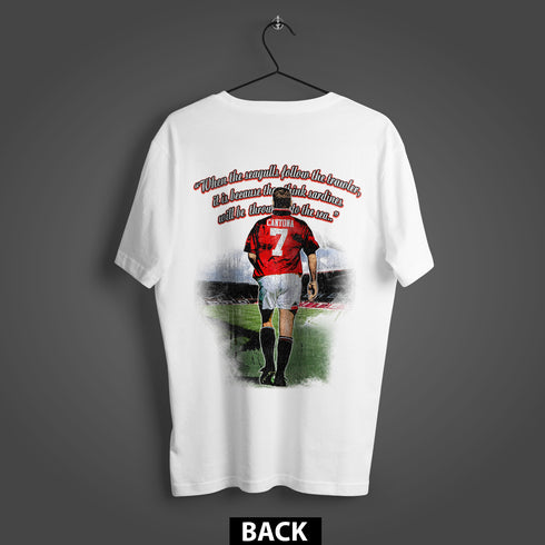Eric Cantona The King Premium Oversized Double-Sided T-Shirt (Unisex)