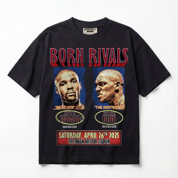 Chris Eubank Jnr v Conor Benn Born Rivals Vintage Premium Oversized T-Shirt (Unisex)