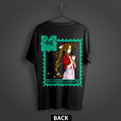 Final Fantasy VII Aerith 'Flower Girl' Premium Oversized Double-Sided T-Shirt