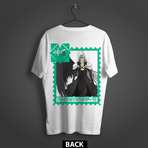 Final Fantasy VII Sephiroth "Angel of Death" Premium Oversized Double-Sided T-Shirt