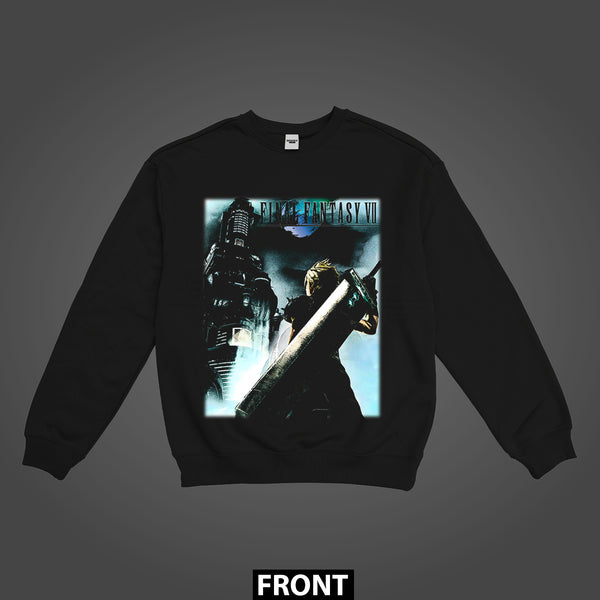 Final Fantasy VII Cloud vs Shinra Tower Premium Sweatshirt (Unisex)