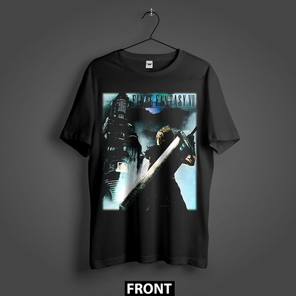 Final Fantasy VII Cloud vs Shinra Tower Premium Oversized T-Shirt (Unisex)