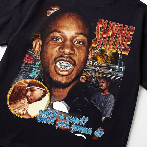 Shyne Bad Boyz Vintage Premium Oversized Double-Sided T-Shirt (Unisex)