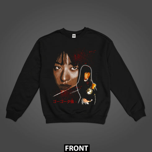 Kill Bill Gogo Yubari Schoolgirl Assassin Premium Double-Sided Sweatshirt (Unisex)