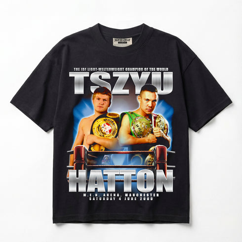 Hatton vs Tszyu The 2005 Championship Premium Oversized T-Shirt (Unisex)