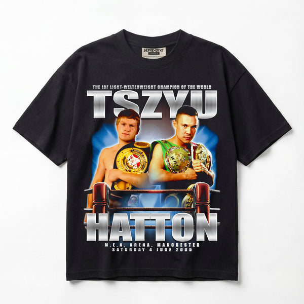 Hatton vs Tszyu The 2005 Championship Premium Oversized T-Shirt (Unisex)