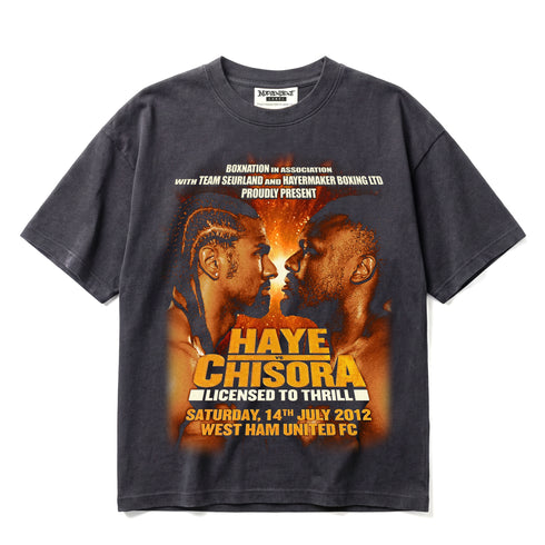 David Haye vs Derek Chisora Licensed to Thrill Premium Oversized T-Shirt (Unisex)