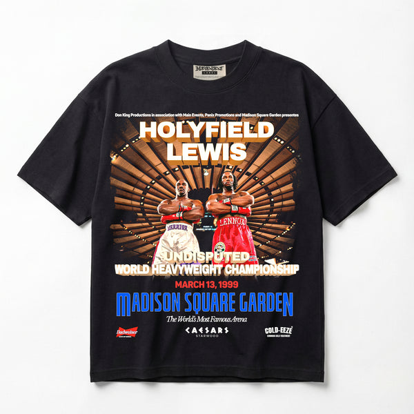 Holyfield vs. Lewis Undisputed Heavyweight Championship 1999 Premium Oversized T-Shirt (Unisex)
