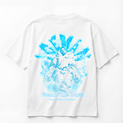 Drake Iceman Freeze The World Oversized Double-Sided T-Shirt