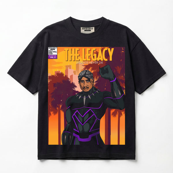 TuPac Shakur The Legacy Multiverse Label Vol 2 Premium Premium Oversized T-Shirt (Unisex)