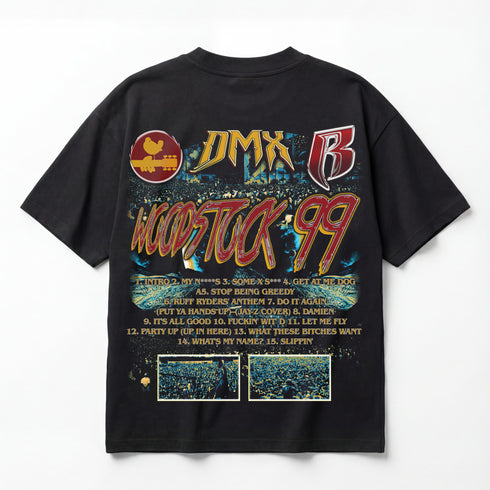 DMX Woodstock ‘99 Premium Oversized Double-Sided T-Shirt (Unisex)