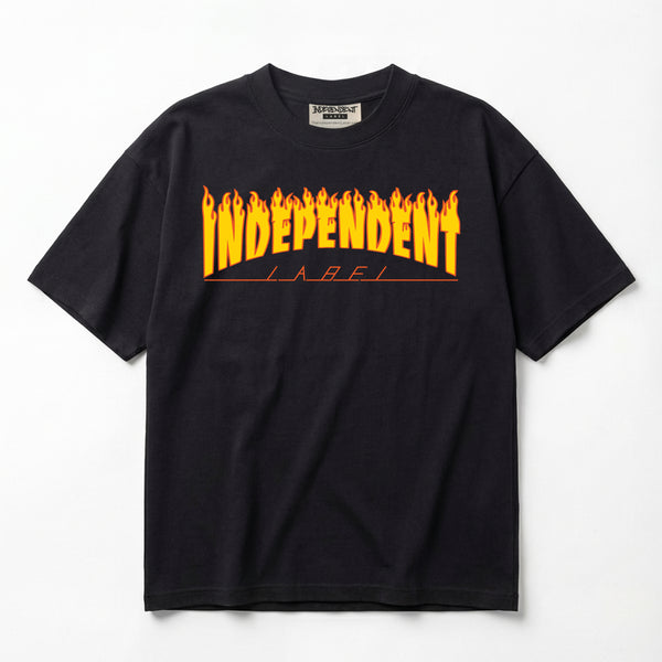 Independent Label Thrasher Flame Logo Premium Oversized T-Shirt (Unisex)