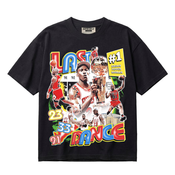 Chicago Bulls The Last Dance 3 Peat Premium Oversized Double-Sided T-Shirt (Unisex)