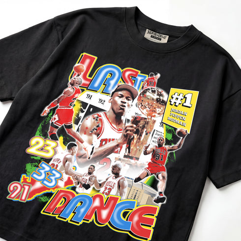 Chicago Bulls The Last Dance 3 Peat Premium Oversized Double-Sided T-Shirt (Unisex)