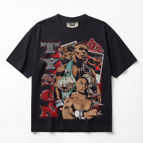 Iron Mike Tyson The Baddest Man Retro Premium Oversized T-Shirt (Unisex)
