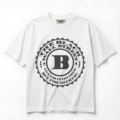 The Game Black Wall Street Live For Everything Die For Nothing Classic Logo Premium Oversized T-Shirt (Unisex)
