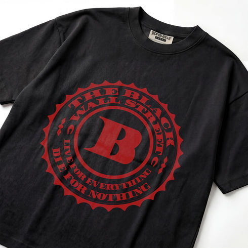 The Game Black Wall Street Live For Everything Die For Nothing Classic Logo Premium Oversized T-Shirt (Unisex)