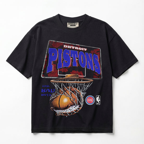 Detroit Pistons Bad Boys Era Champions Tribute Premium Oversized Double-Sided T-Shirt (Unisex)