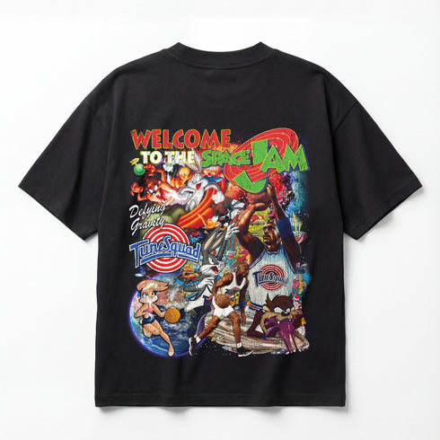 Space Jam 1996 Defying Gravity Michael Jordan Premium Oversized Double-Sided T-Shirt (Unisex)