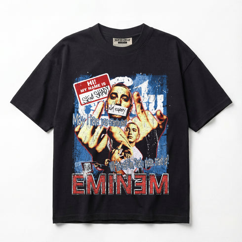 Eminem 90s Slim Shady Please Stand Up Throwback Premium Oversized T-Shirt (Unisex)