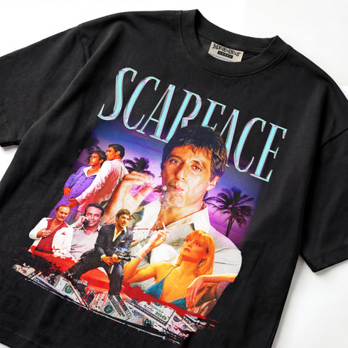 Scarface Money Power & Respect Classic Edition Premium Oversized Double-Sided T-Shirt (Unisex)