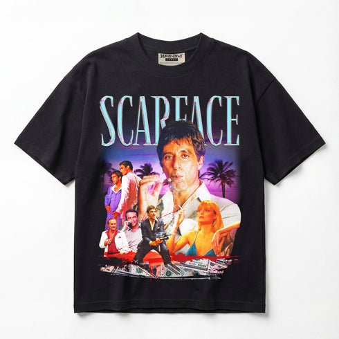 Scarface Money Power & Respect Classic Edition Premium Oversized Double-Sided T-Shirt (Unisex)