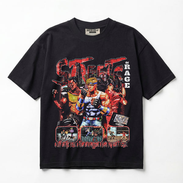 Streets of Rage T-Shirt 90s Sega Genesis Arcade Fighter Retro Premium Oversized T-Shirt (Unisex)