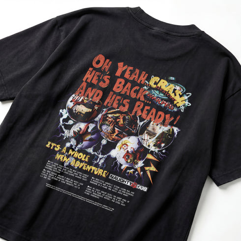 Crash Bandicoot Warped Back in Action Vintage Retro Premium Oversized Double-Sided T-Shirt (Unisex)