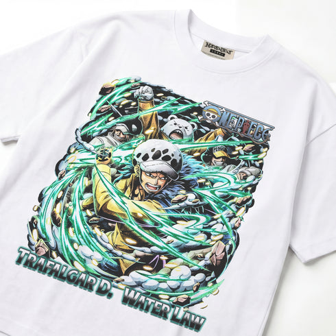 One Piece Trafalgar D. Water Law Surge of the Surgeon Premium Oversized T-Shirt (Unisex)
